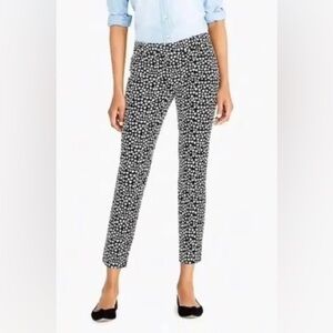 J Crew Mercantile Winnie Heart Print Cropped ankle Straight Leg Pants